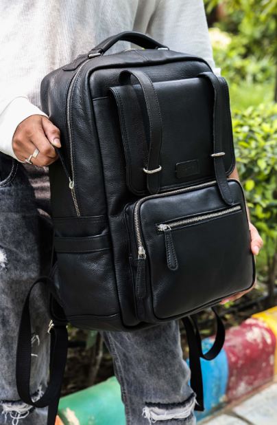 Superstar Travel Leather Backpack