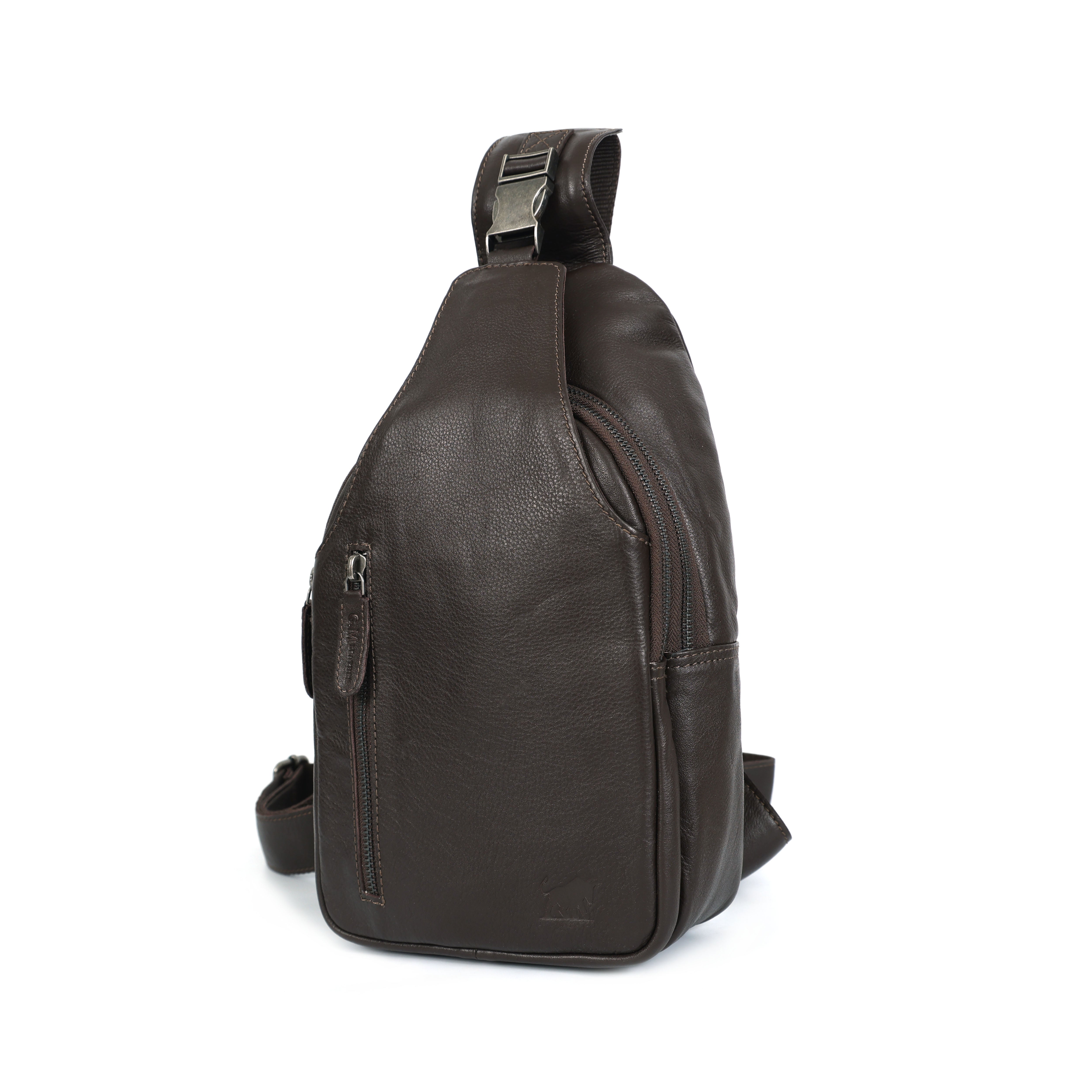 Leather Crossbody Chest Bag GM Leather Travel(EL-GM-07-V)