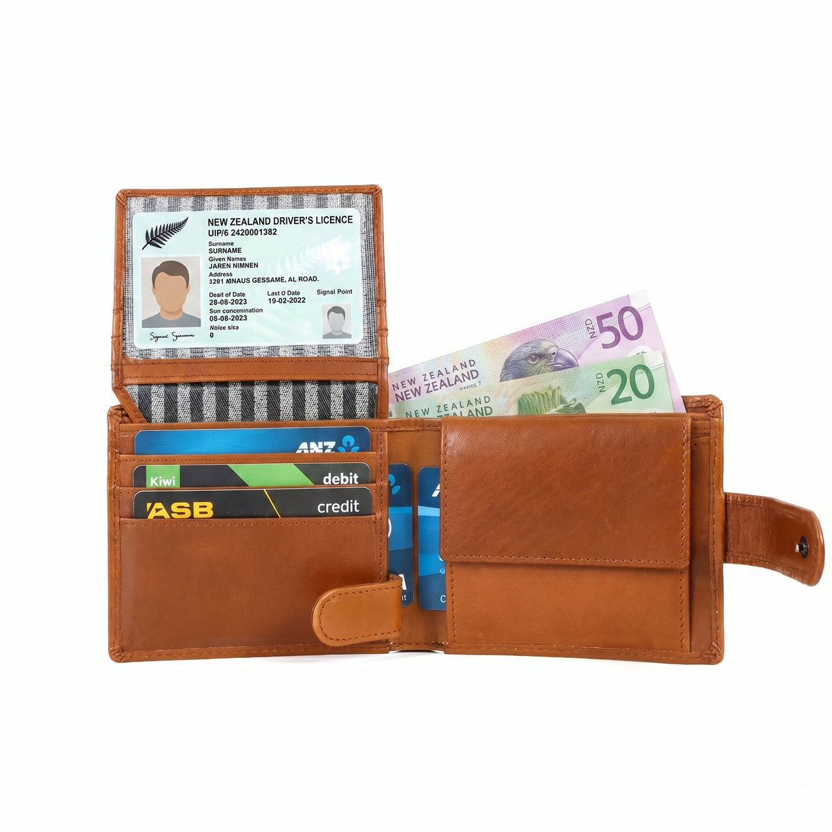 GM Leather Men's RFID Bifold Wallet | Genuine Leather(EL-GM-W5)
