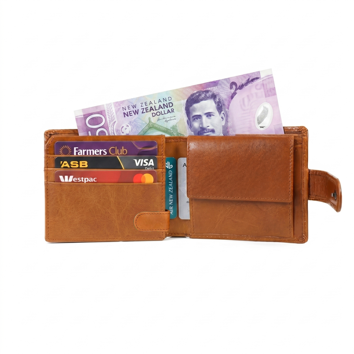 GM Leather Men's RFID Bifold Wallet | Genuine Leather(EL-GM-W5)