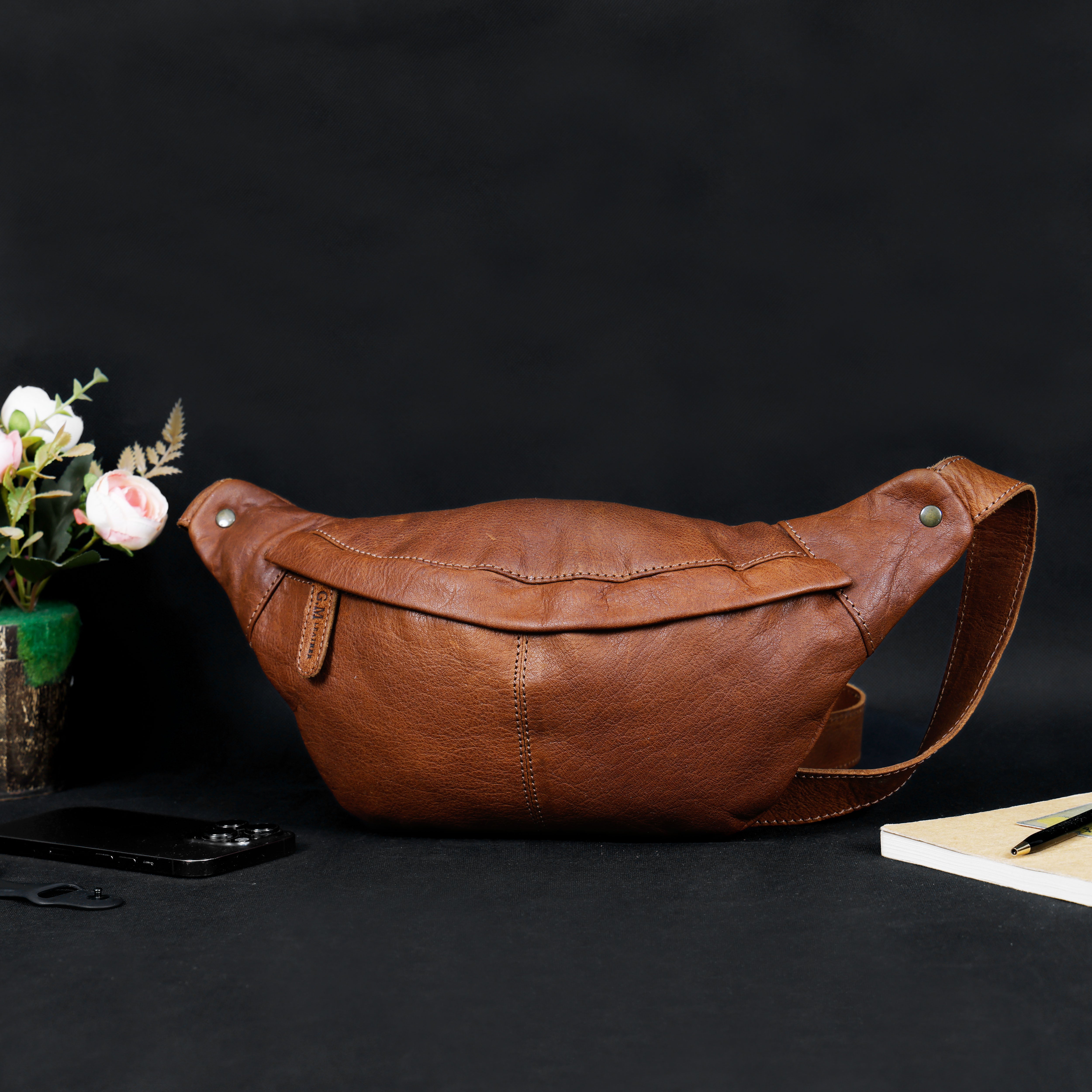 Maverick Leather Fanny Pack | Luxe Crossbody Belt Bag