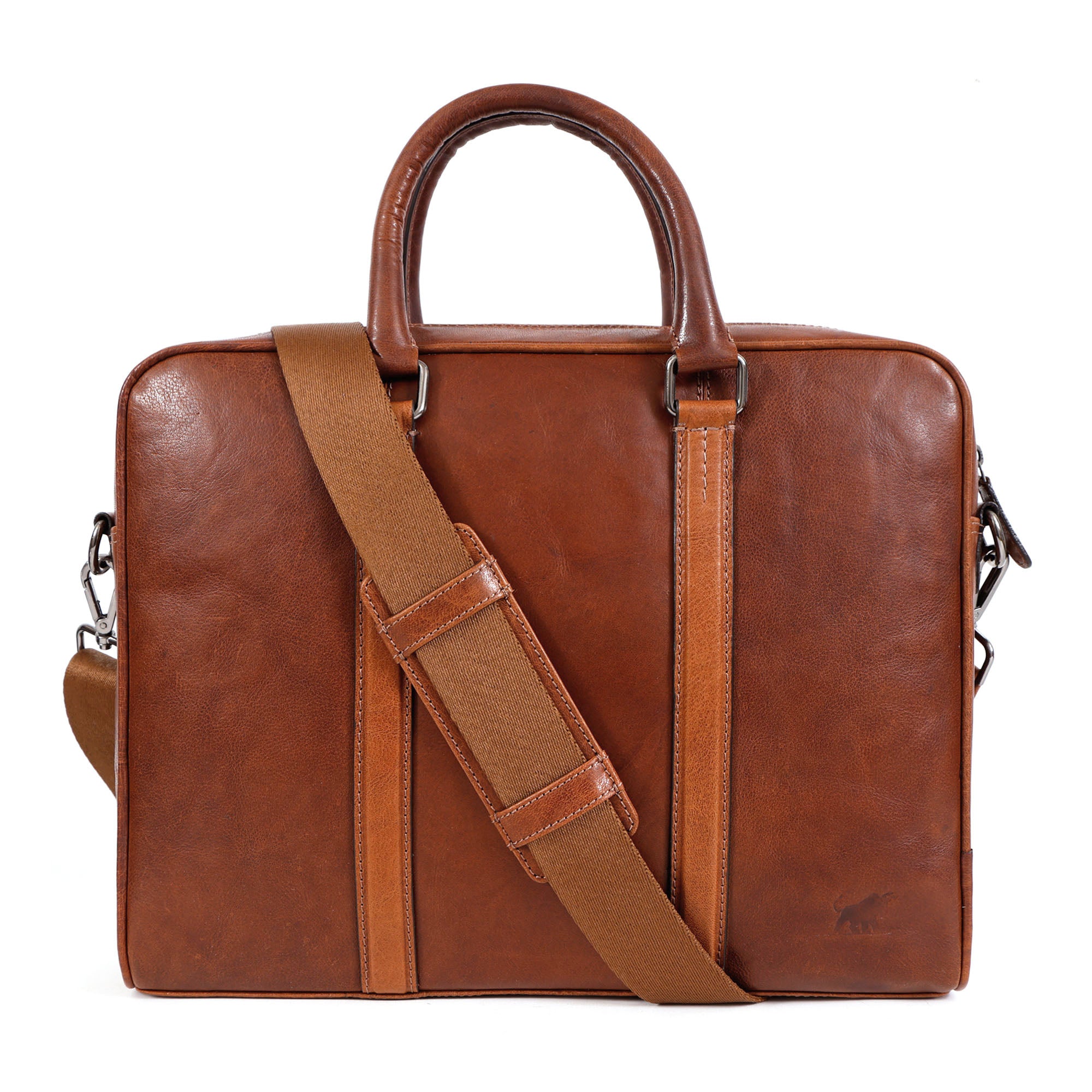 Brown Leather Briefcase | Classic Business Bag – GM Leather NZ(EL-GM-01-LT)