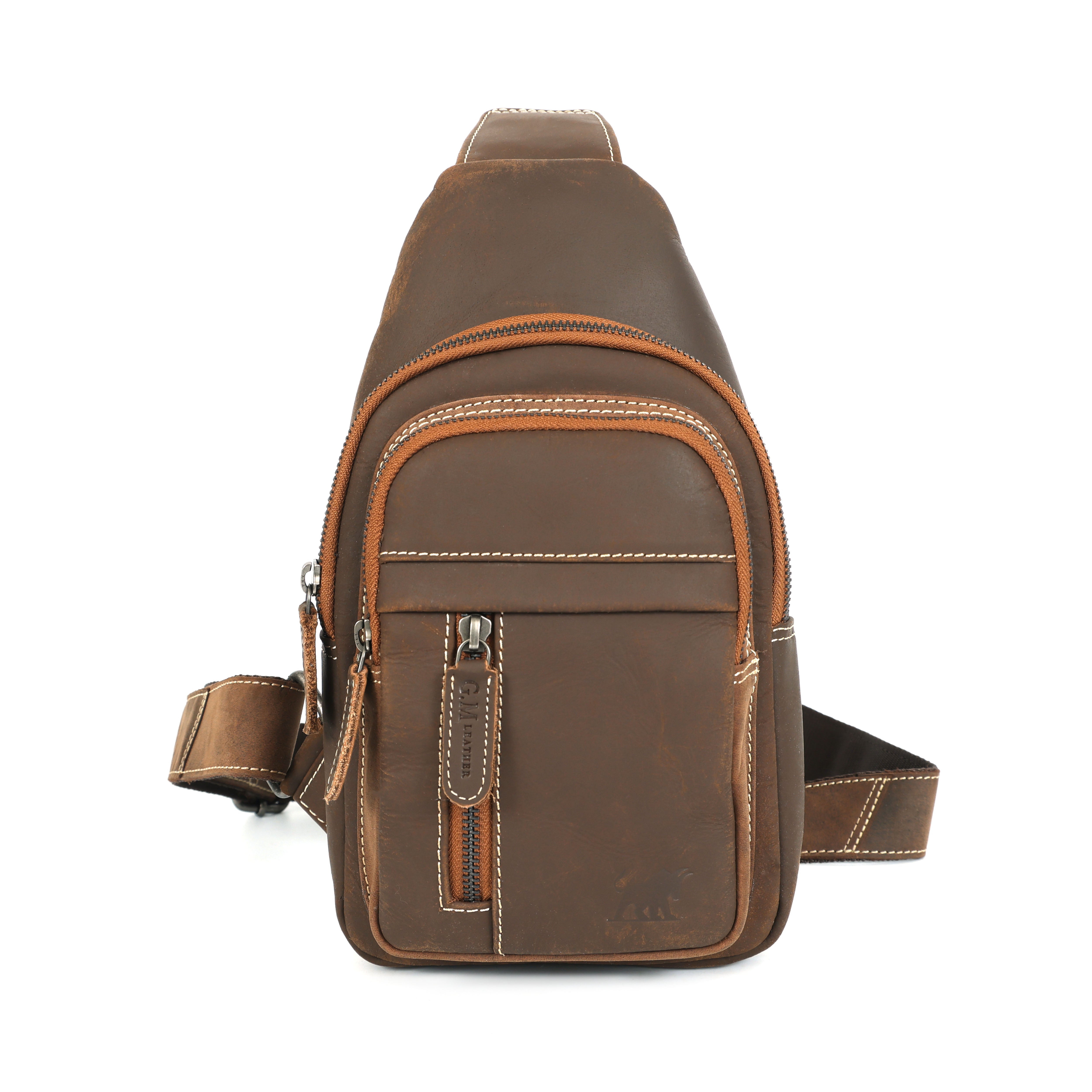 Leather Crossbody Chest Bag – Durable & Stylish Sling Bag | NZ & Australia (212)
