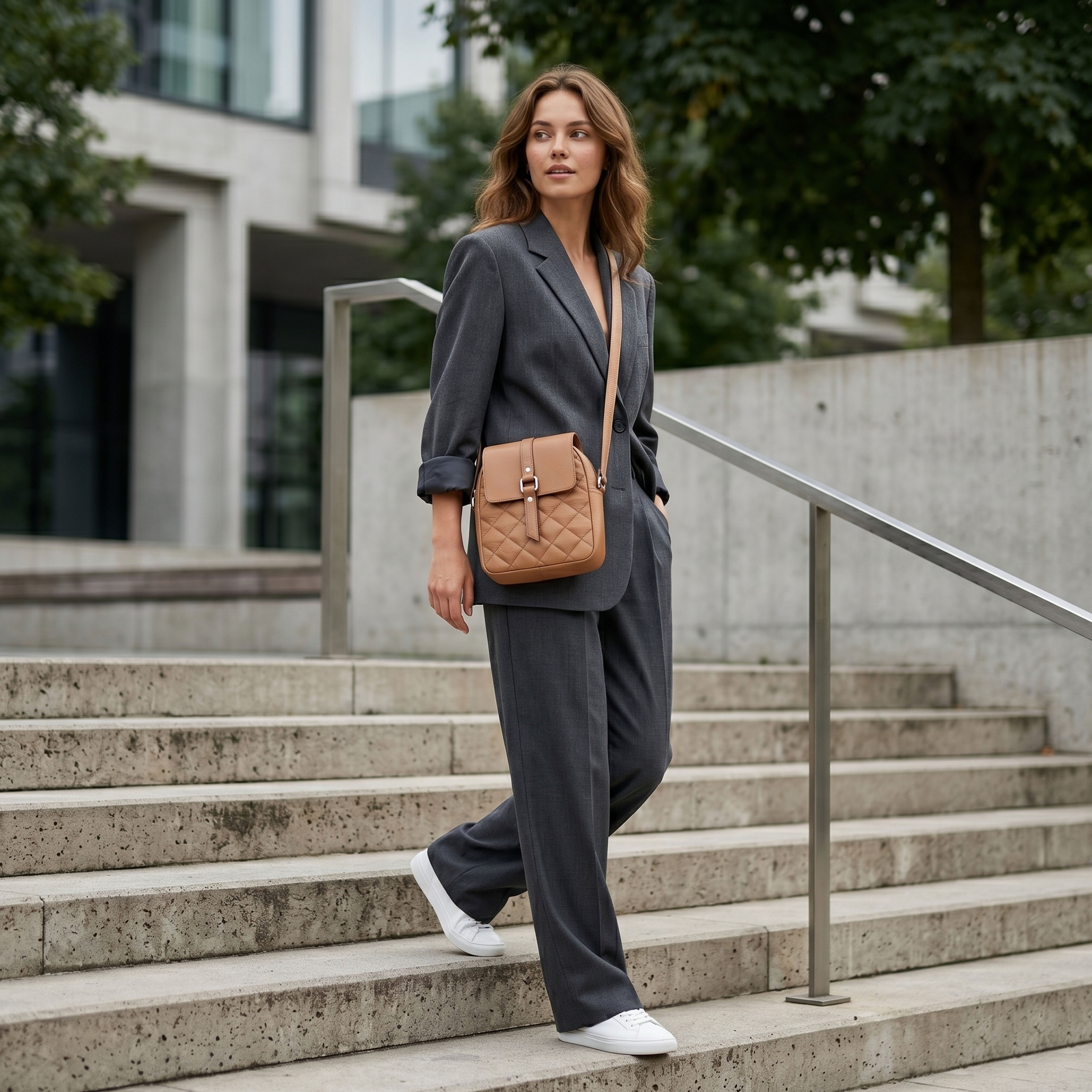 Premium Black Leather Sling Bag | Genuine Leather Crossbody Bag| Durable & Stylish NZ & AU(EL-GM-41F)