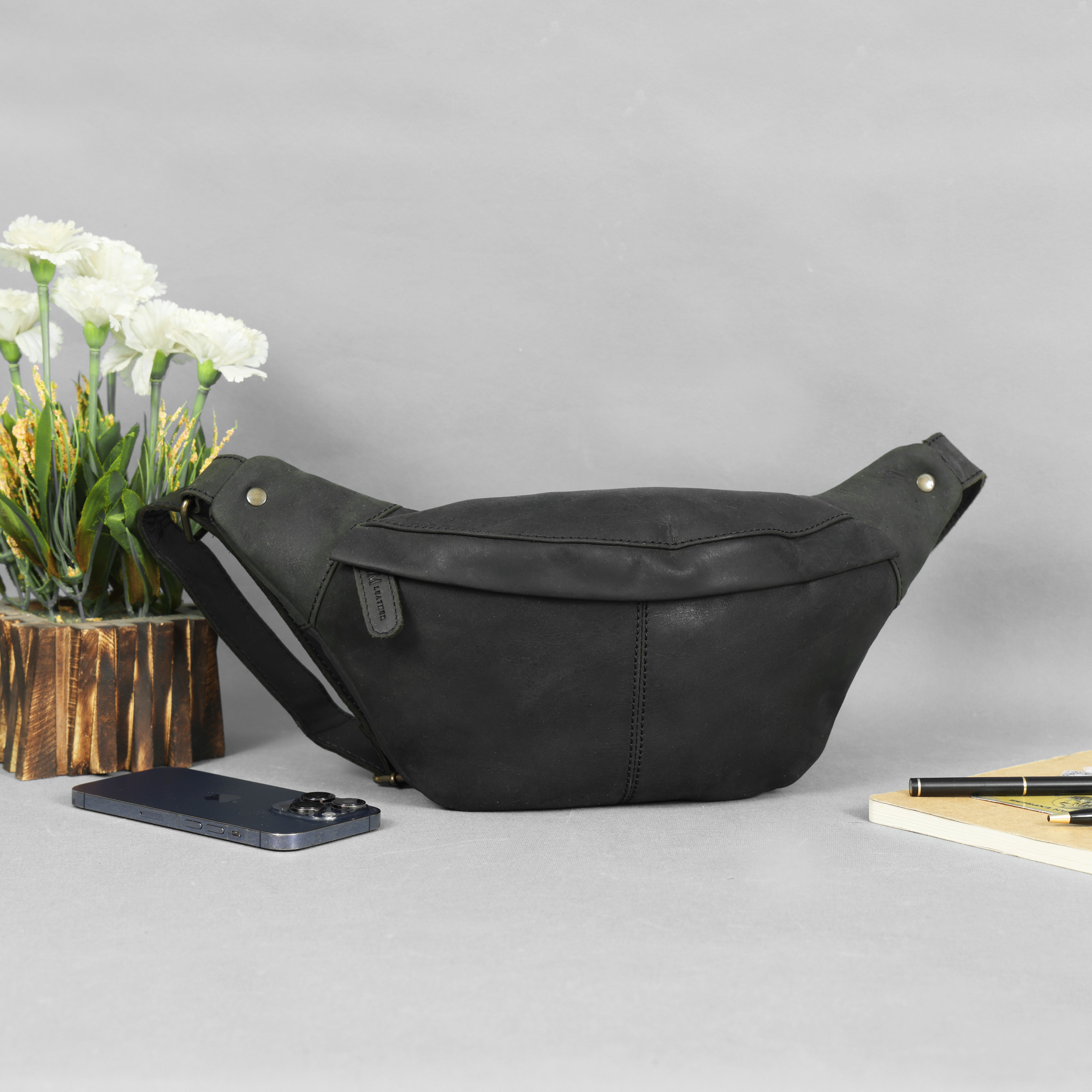 Maverick Leather Fanny Pack | Luxe Crossbody Belt Bag