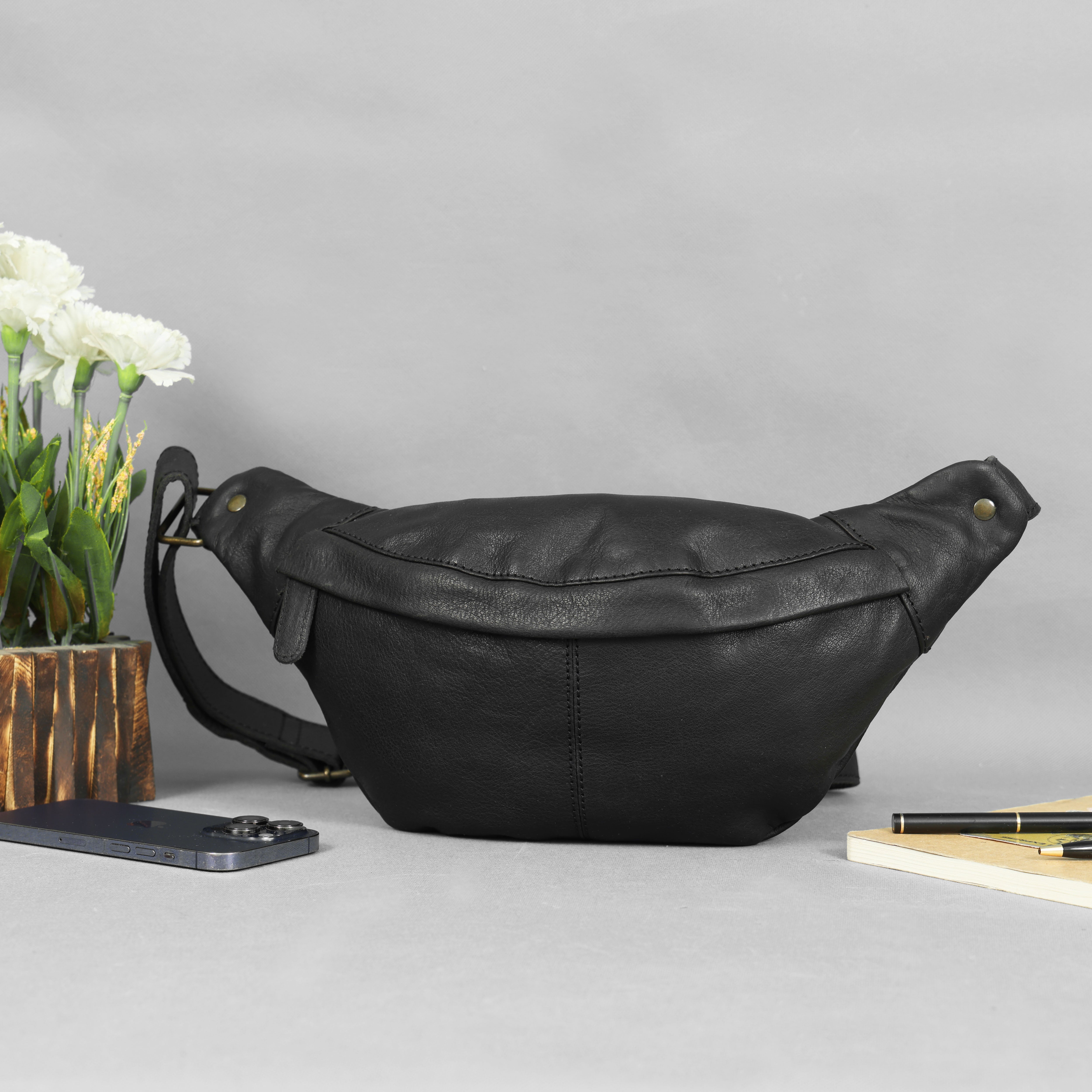 Maverick Leather Fanny Pack | Luxe Crossbody Belt Bag