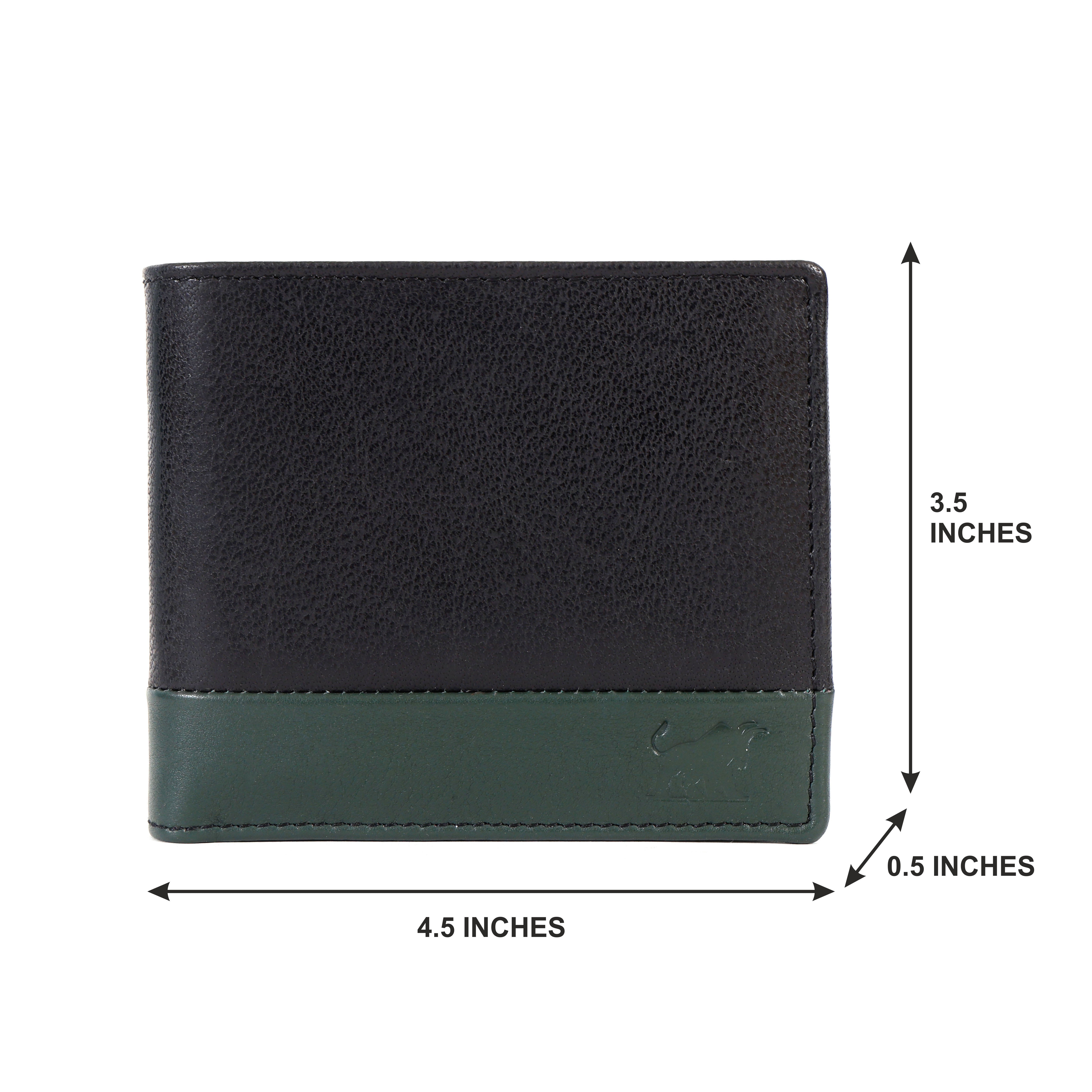 GM Leather Men's Two-Tone Bifold Wallet | RFID Passcase(EL-GM-W17)