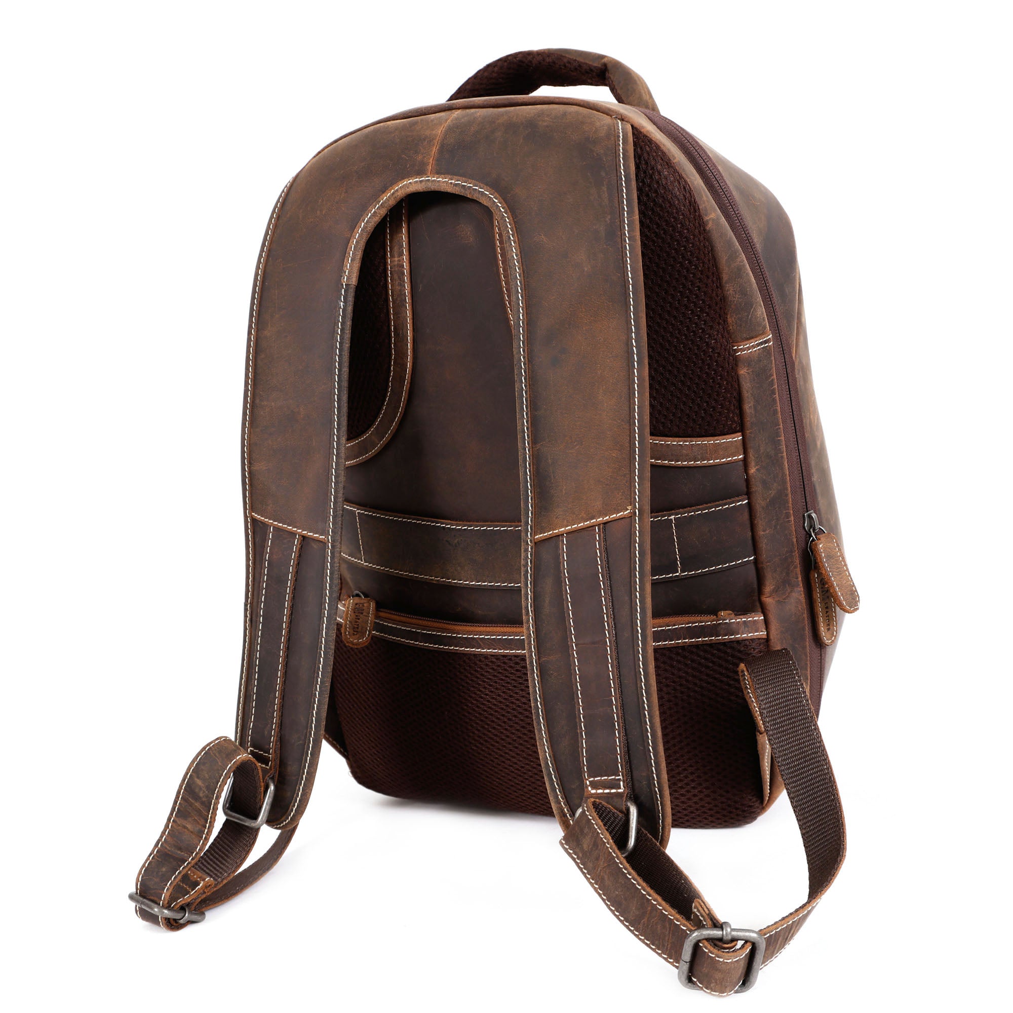 Heritage Hunter Leather Backpack - Premium Full-Grain Laptop Bag