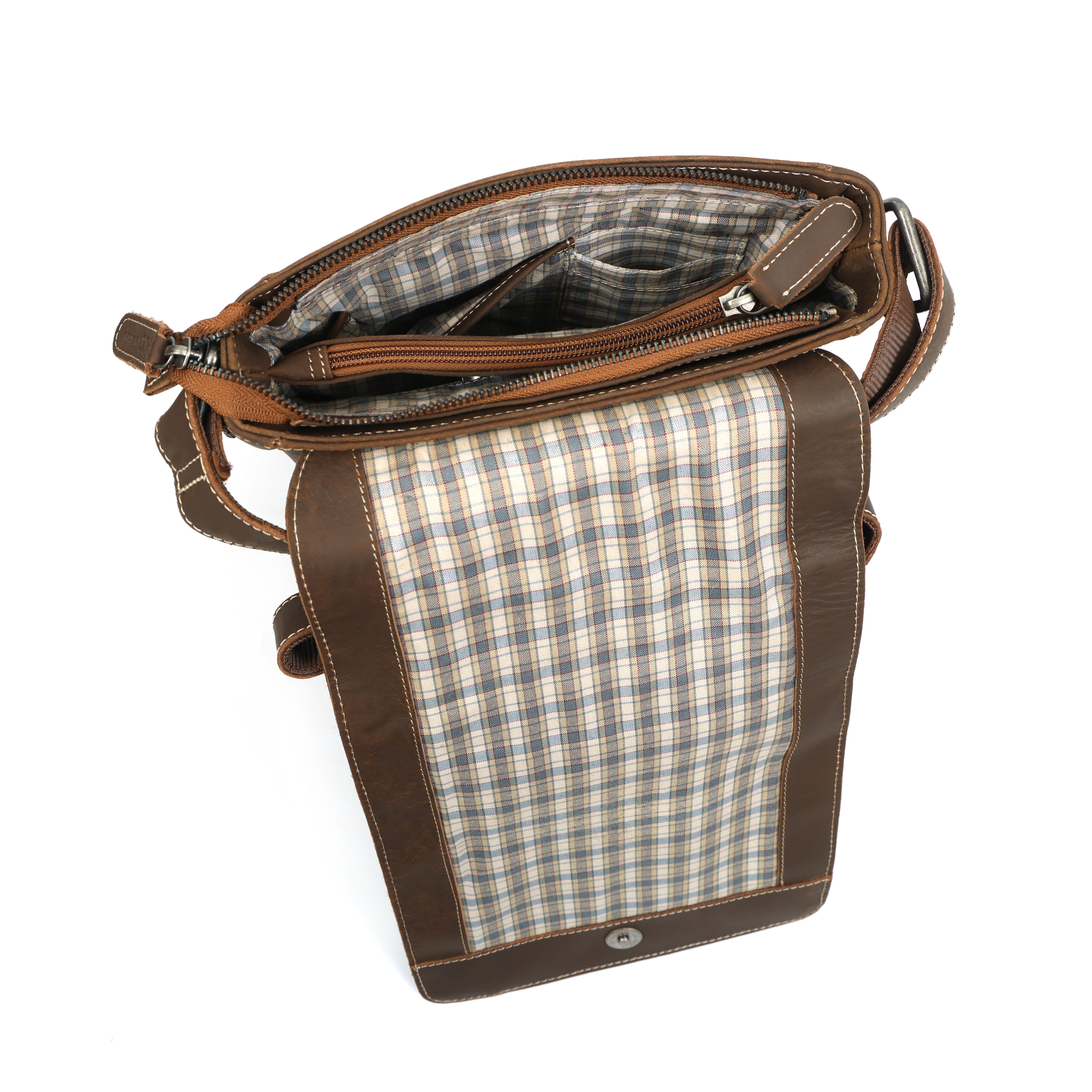 Noir Elite Leather Messenger| Compact Zip Pouch | GM Leather Bag(el-gm-111)