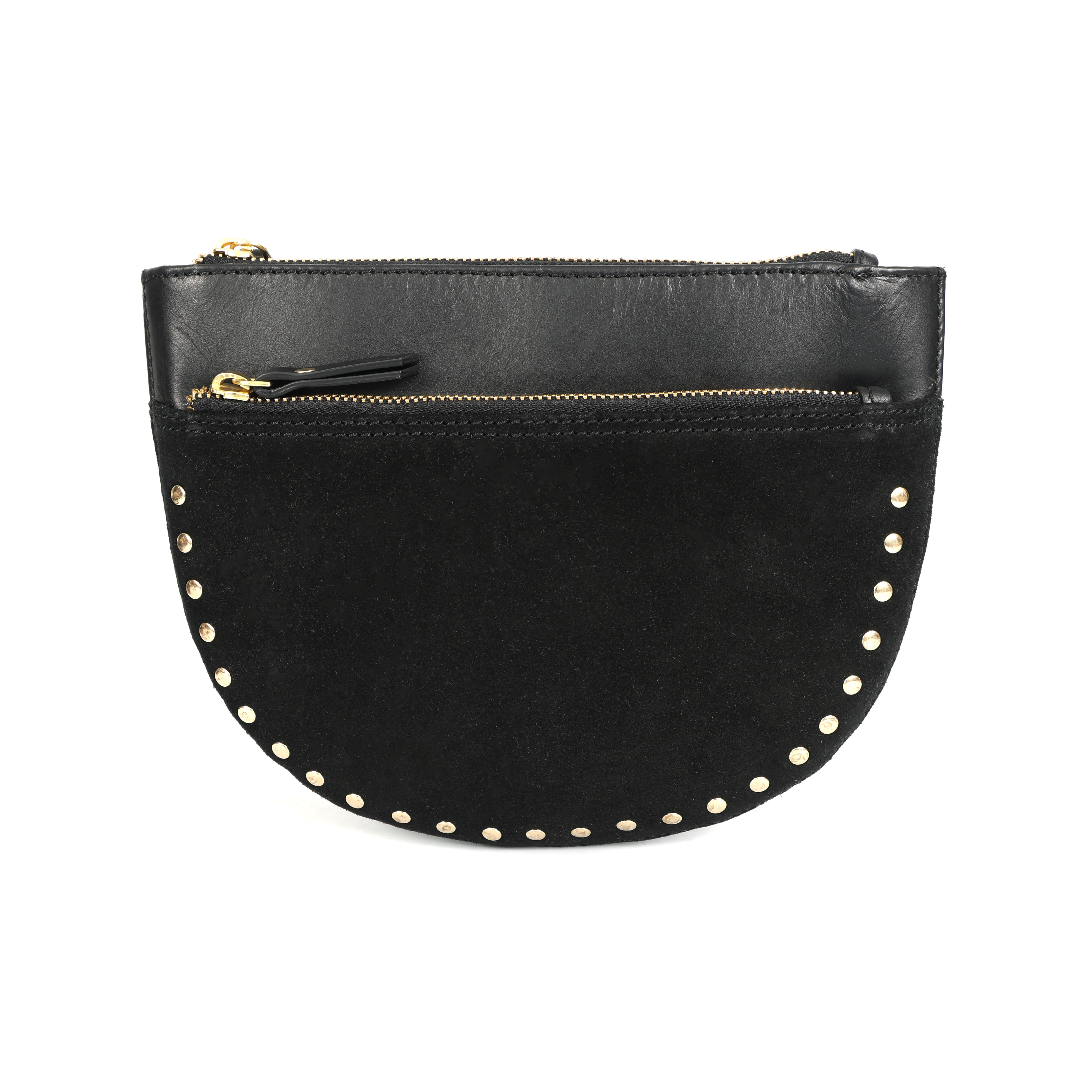 Luxe Dual-Tone Leather Crossbody Belt Bag – Elite Craft(433-E)