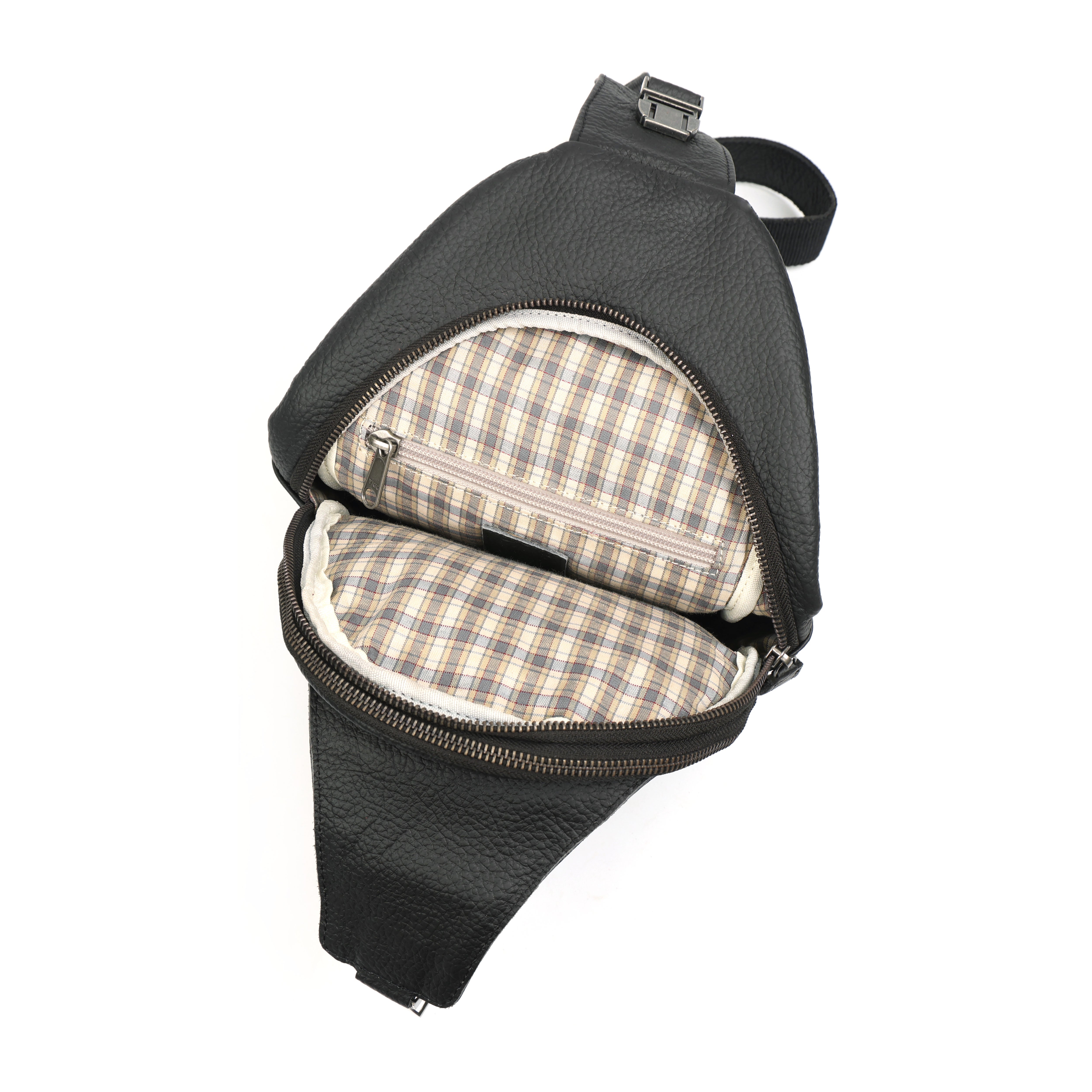 Leather Crossbody Chest Bag GM Leather Travel(EL-GM-07-V)