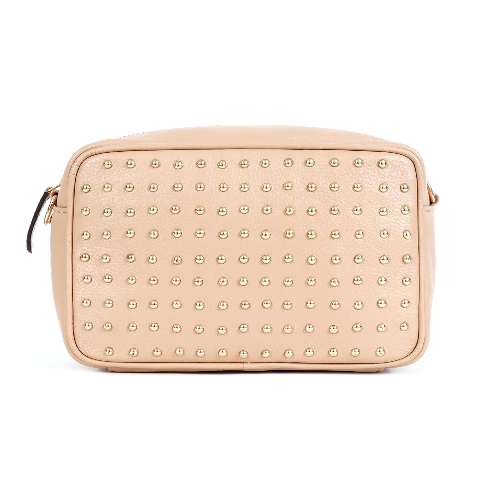 GM Leather Studded Crossbody Bag | Premium Leather Sling(EL-GM-505-E)
