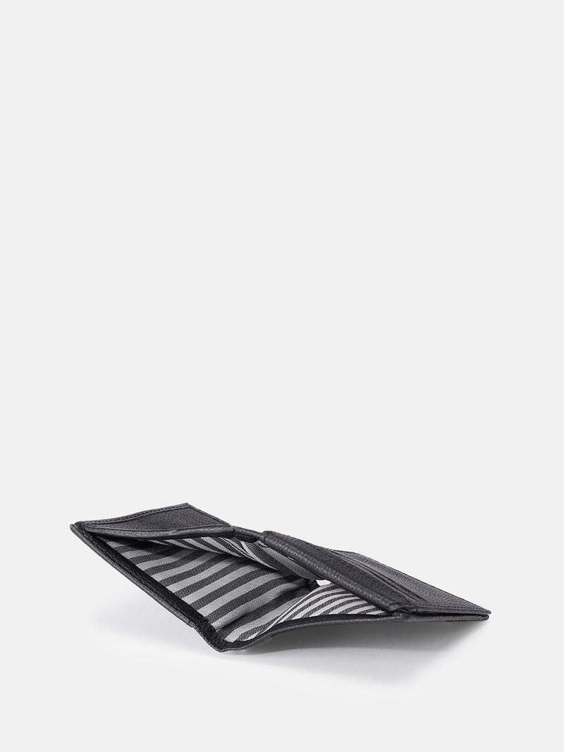 Men's Black Leather Bifold Wallet | GM Leather(LA-1404)