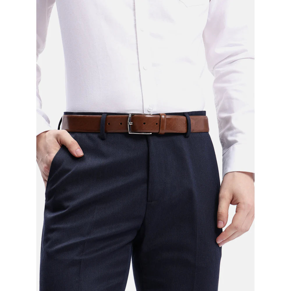 Cognac Leather Dress Belt | GM Leather LB-708 Tan