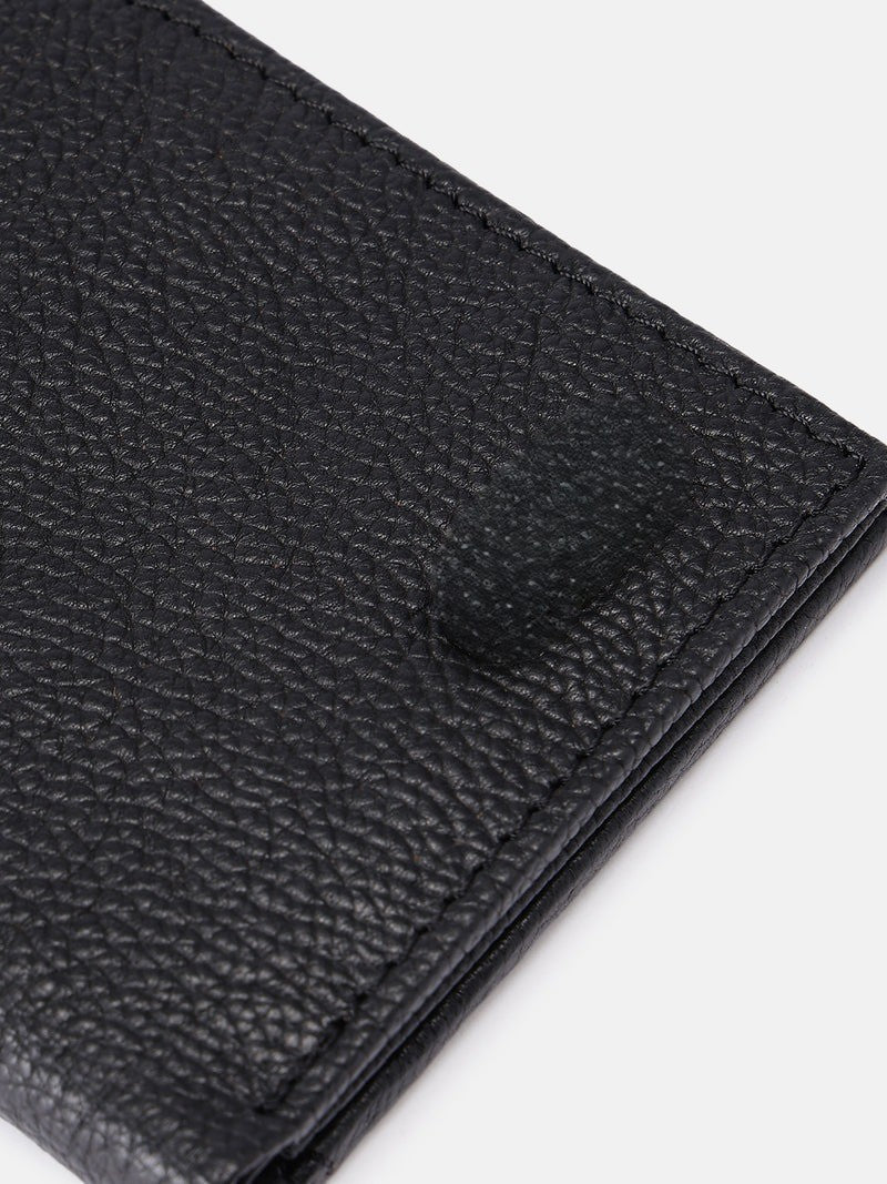 Men's Black Leather Bifold Wallet | GM Leather(LA-1404)
