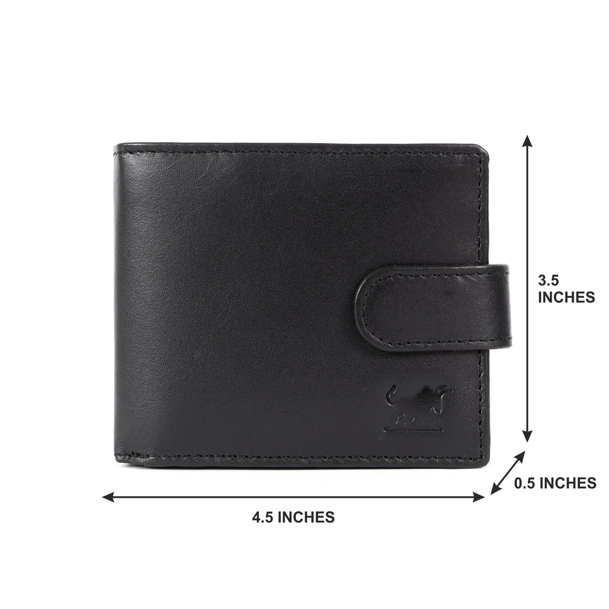 GM Leather Men's Classic Bi-Fold Leather Wallet with Tab(EL-GM-W5)