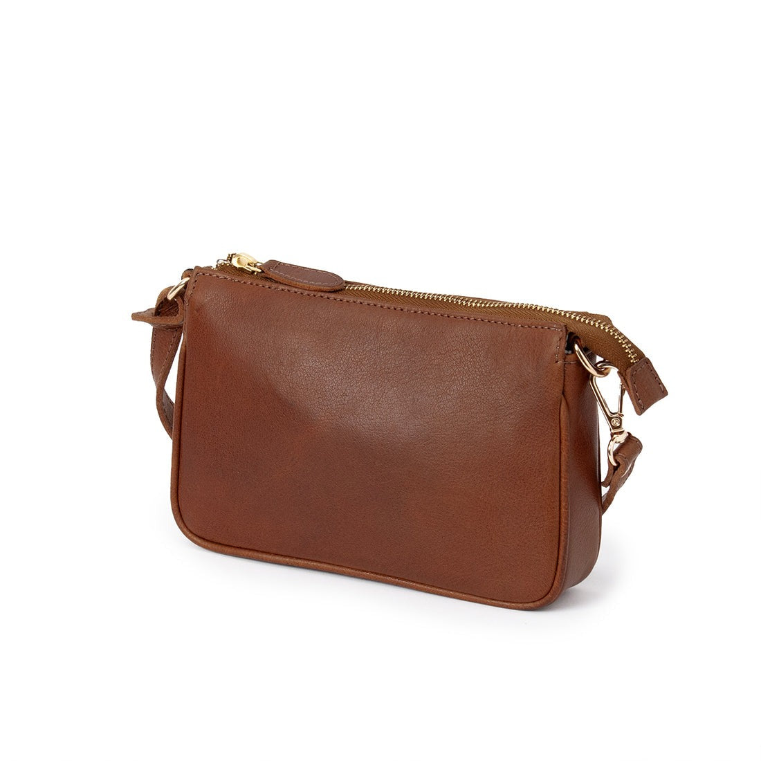 The Harper Leather Sling Clutch – Genuine Leather Crossbody Bag(EL-GM-8435-R)