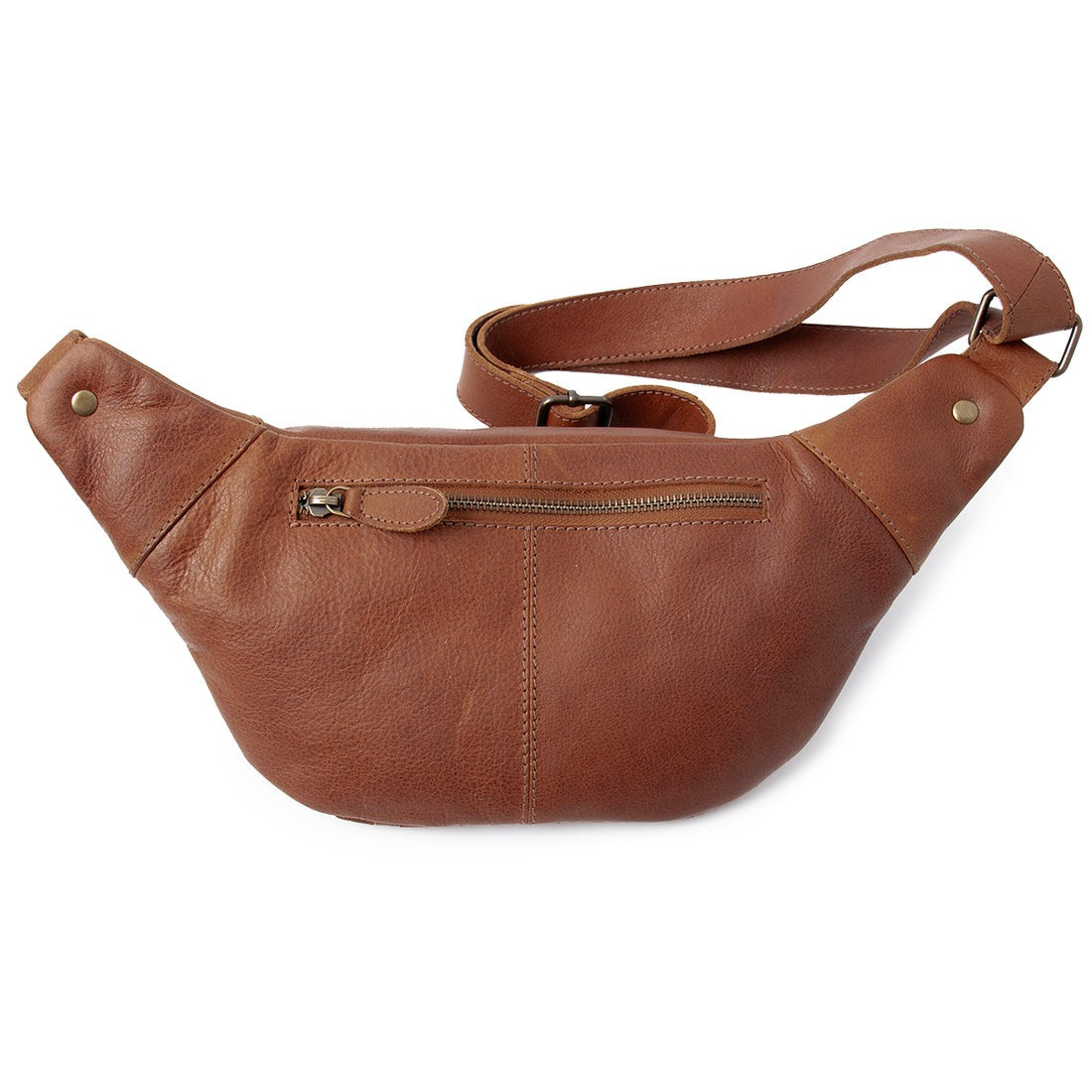 Luxe Woven Leather Fanny Pack – Premium Unisex Bum Bag(EL-GM-8437-R)