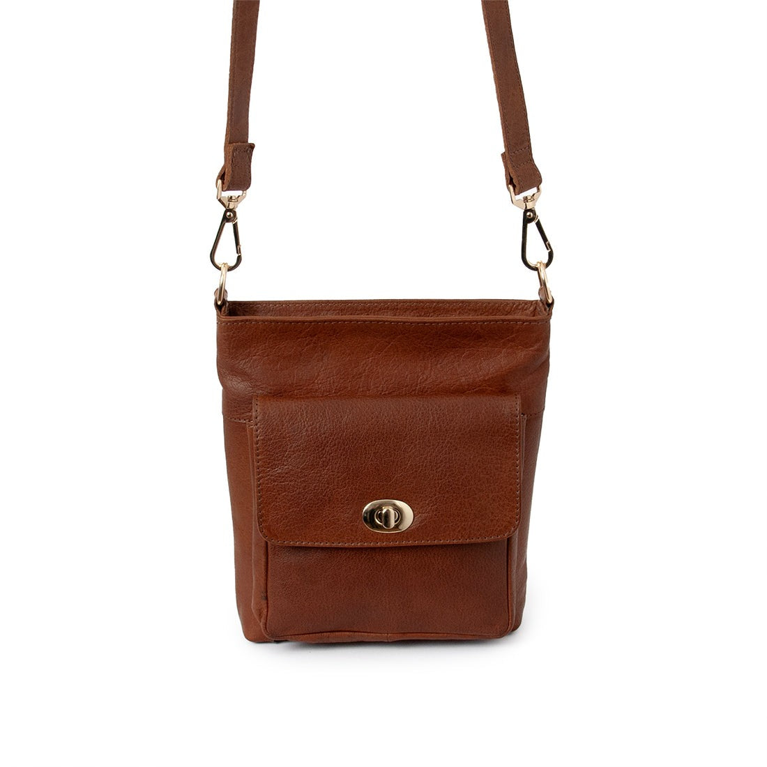 Premium Leather Crossbody Bag – Compact Everyday Satchel for Women(EL-GM-8442-R)