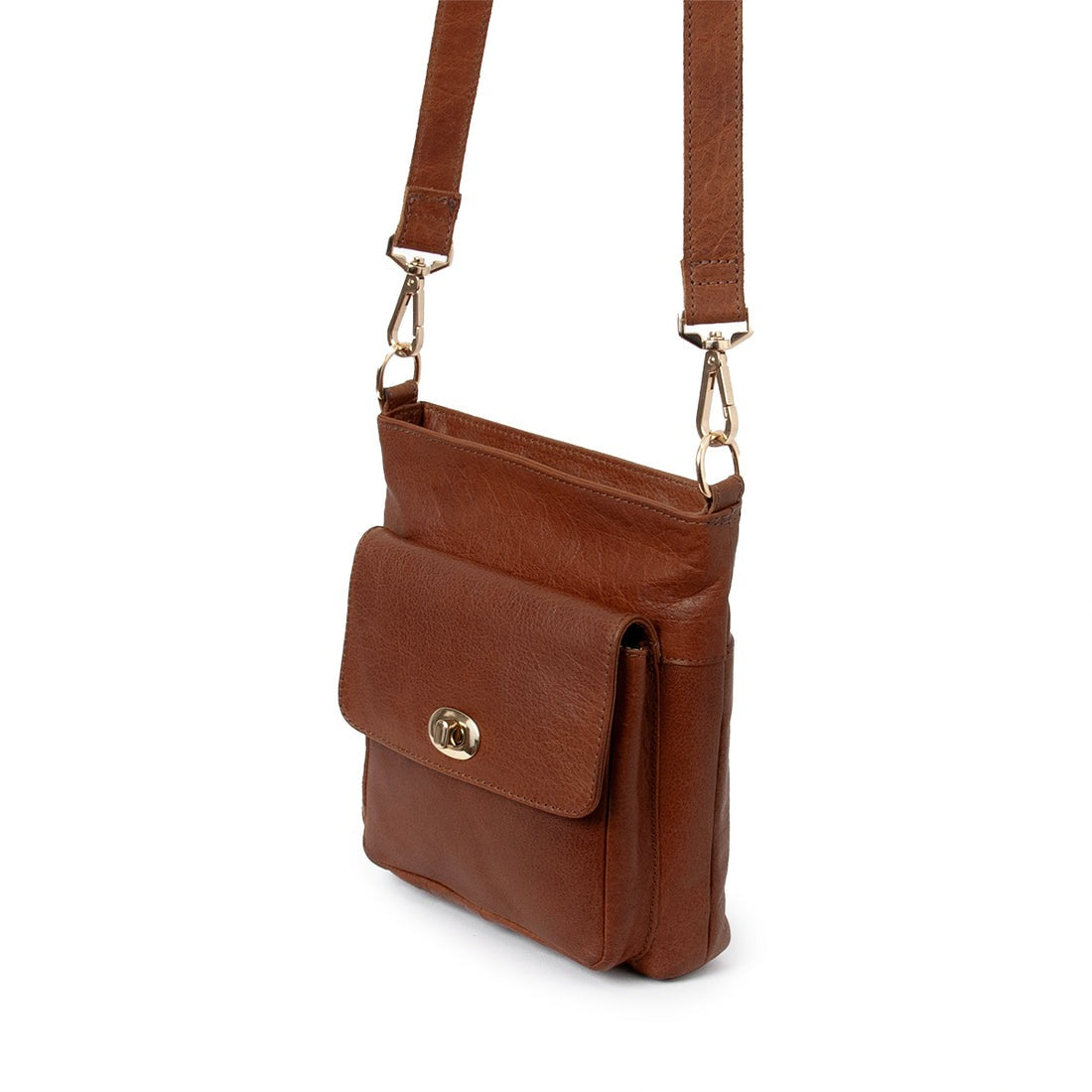 Premium Leather Crossbody Bag – Compact Everyday Satchel for Women(EL-GM-8442-R)