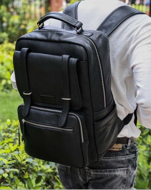 Superstar Travel Leather Backpack