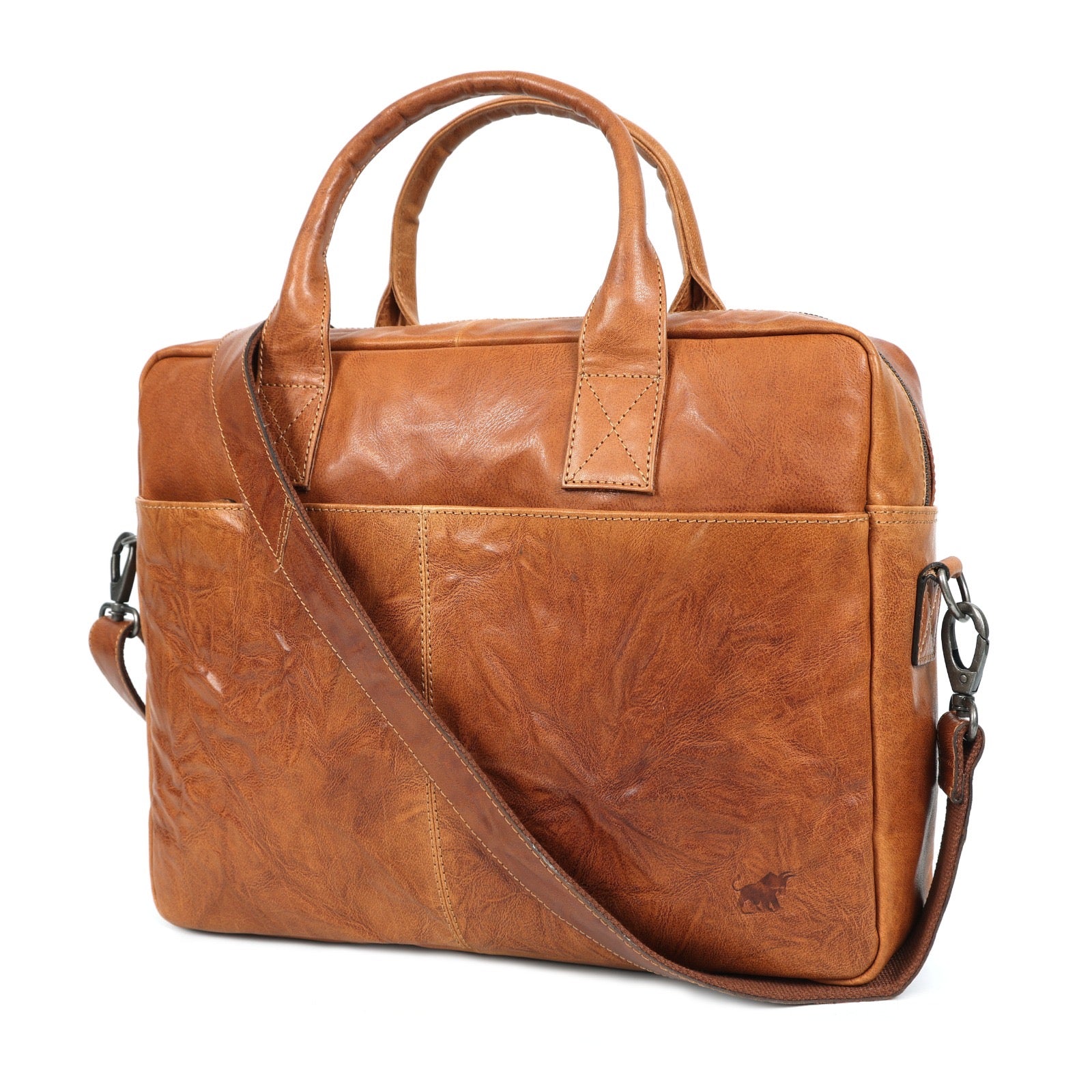Handcrafted Full-Grain Leather Briefcase for 16-inch Laptops(El-409 limited edition)