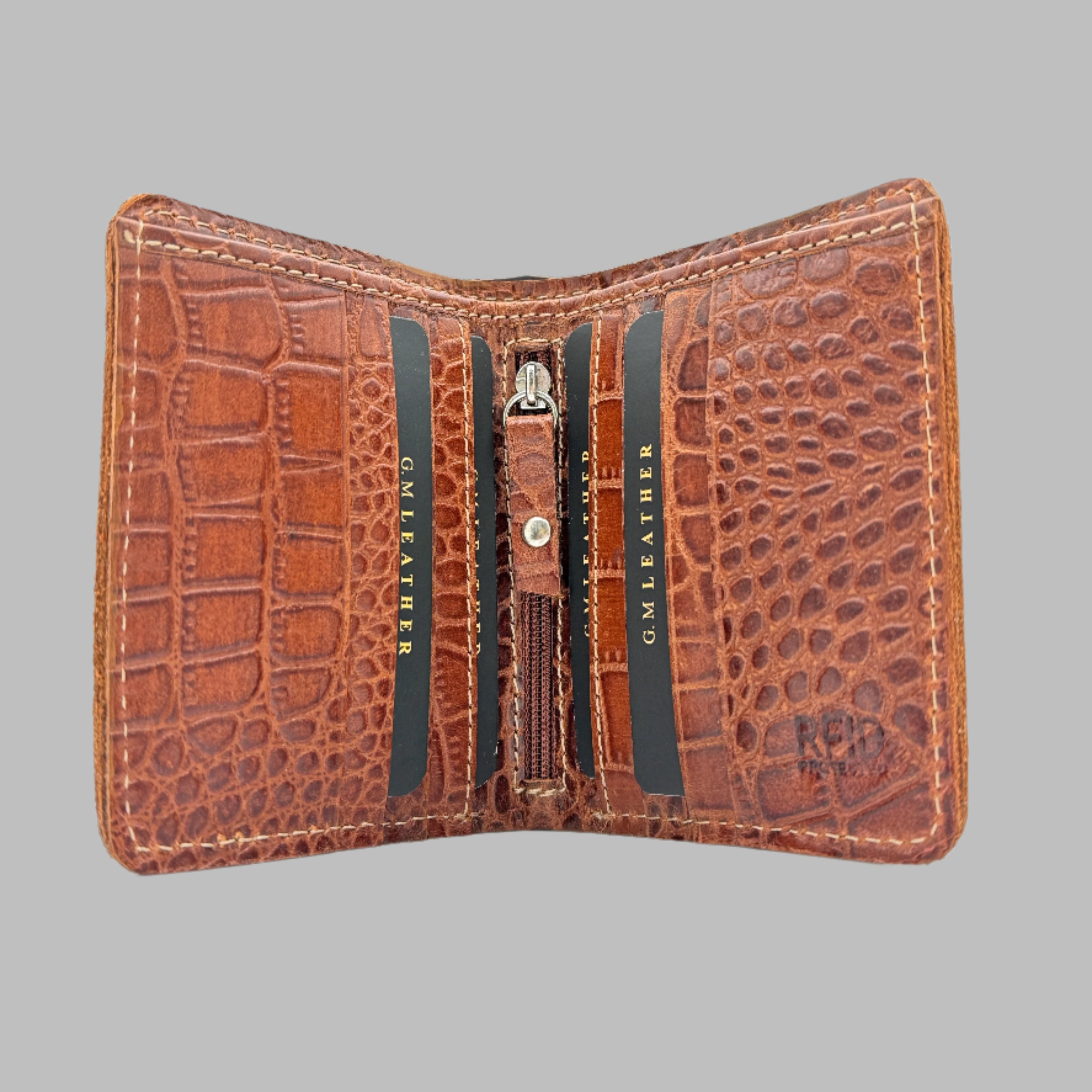 Long Brown Croco Wallet (Croco Wallet 08)