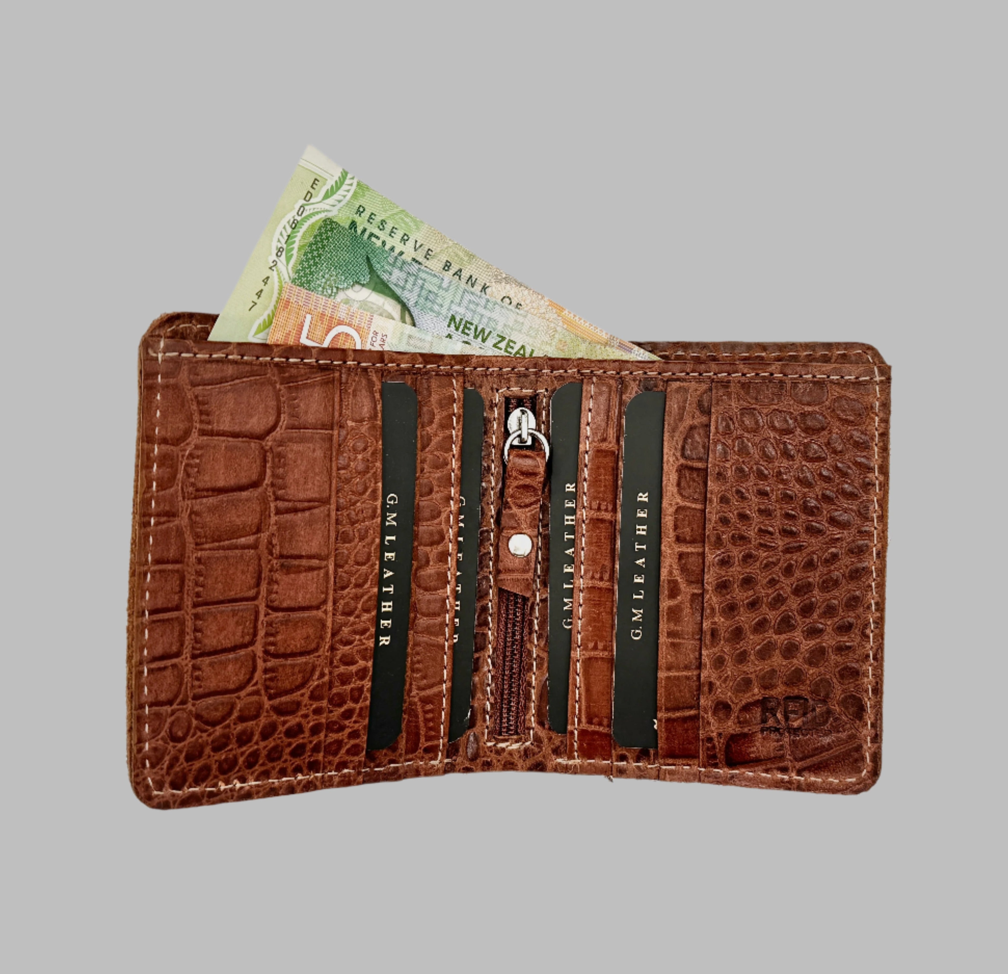 Long Brown Croco Wallet (Croco Wallet 08)