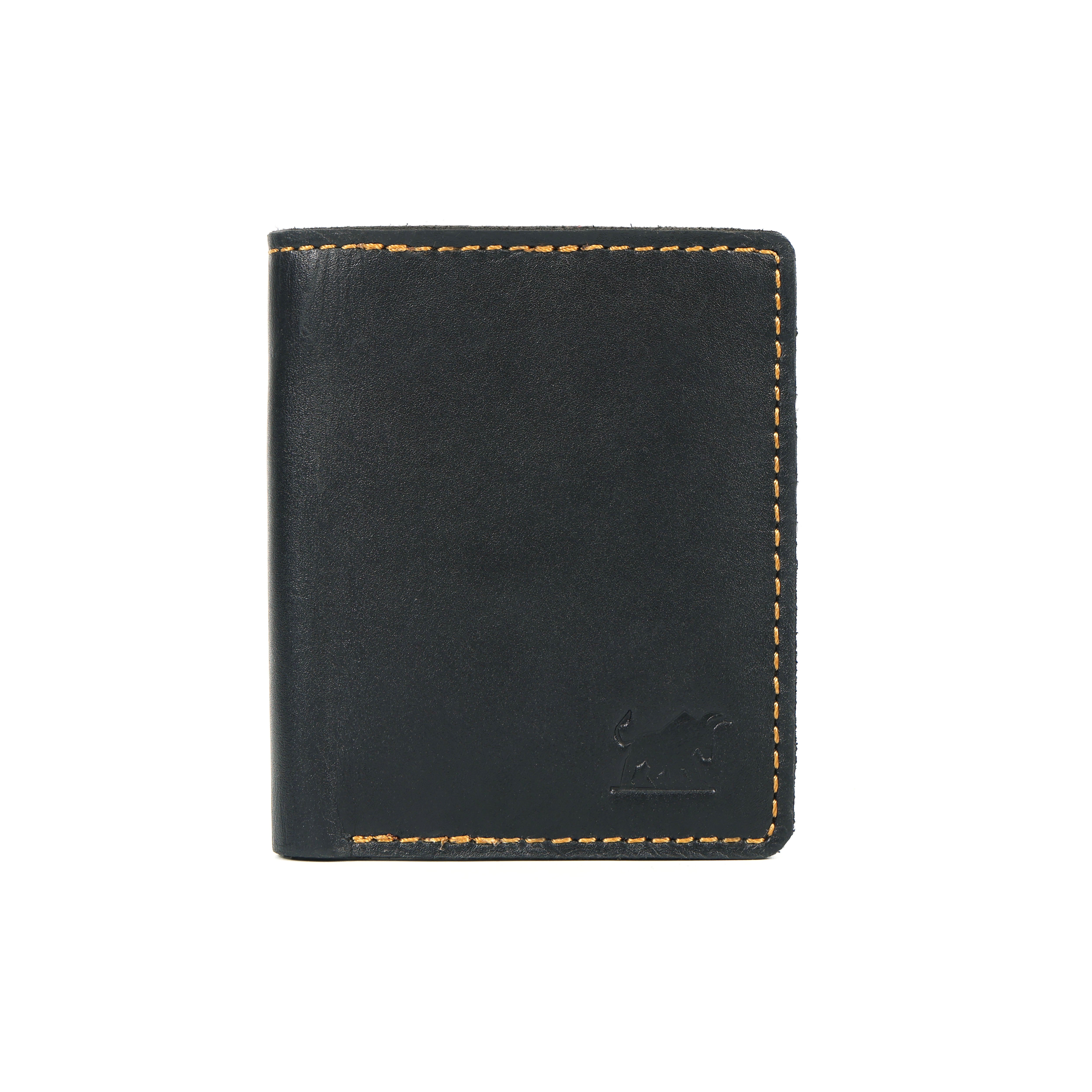 Open black handcrafted leather wallet by G.M Leather showcasing premium stitching, multiple card slots with credit cards, central zip pocket, and New Zealand dollar notes — luxury men’s wallet made from genuine full-grain leather.