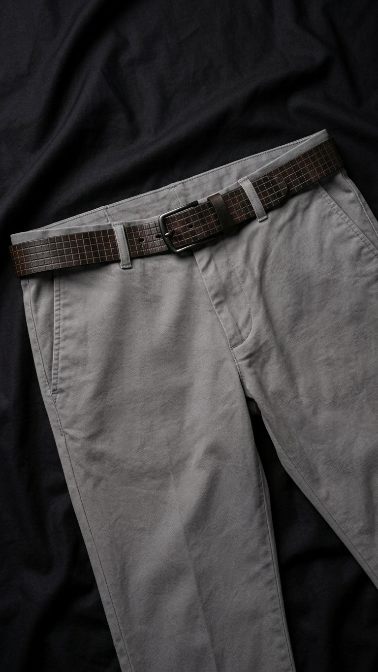 Luxury Full-Grain Leather Belt Laser Square | Hand-Crafted(40mm)