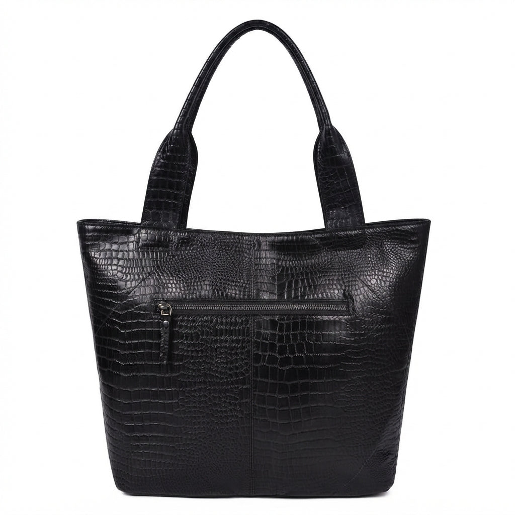 Croco Leather Tote Bag | GM Leather Auckland(BG-1387)